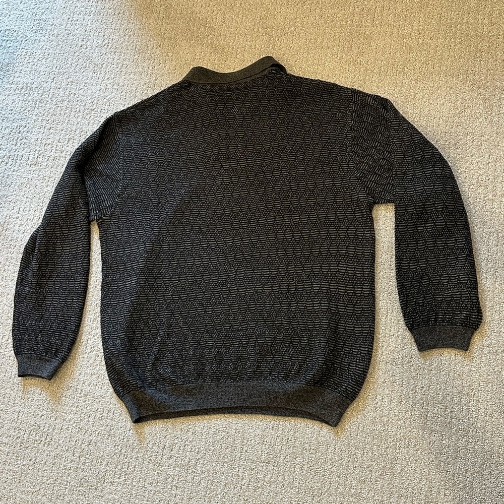 Ashworth Black/Gray, Collared 4 Button Pull Over,… - image 5